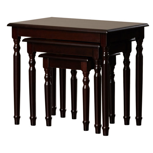 Charlton Home® Solid Wood Nesting Tables & Reviews Wayfair